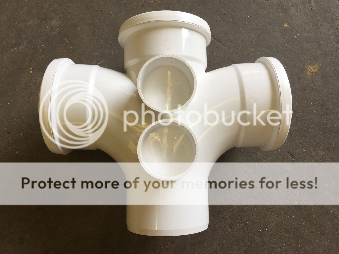 110mm Soil Pipe Double Branch White uPVC Soil & Vent Pushfit